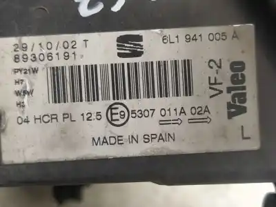 İkinci el araba yedek parçası  için SEAT IBIZA (6L1)  OEM IAM referansları 6L1941005A  89306191