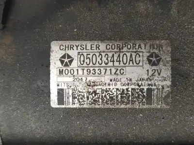 Peça sobressalente para automóvel em segunda mão motor de arranque por dodge avenger 2.0 crd referências oem iam 05033440ac  m001t93371zc