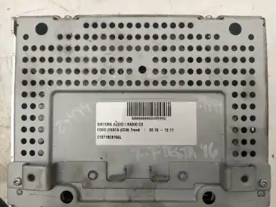 Автозапчастина б/у аудіо система / радіо cd для ford fiesta (ccn) trend посилання на oem iam e1bt18c815gl  