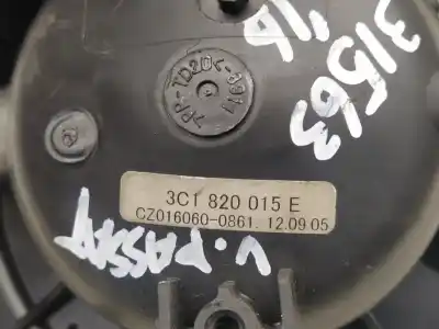 Peça sobressalente para automóvel em segunda mão ventilador de aquecimento por volkswagen passat variant (3c5) edition referências oem iam 3c1820015e  