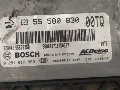 Second-hand car spare part ecu engine control for opel corsa d corsavan oem iam references 0281017960  5558083000tq