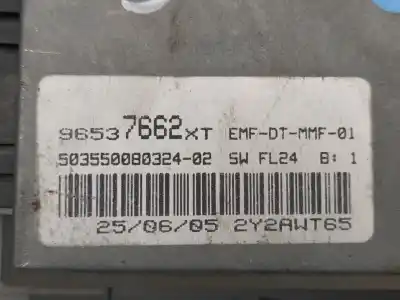 Second-hand car spare part multifunction display for citroen c2 vtr oem iam references 96537662xt  