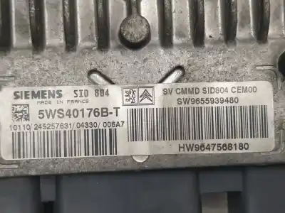 Second-hand car spare part ecu engine control for citroen c2 vtr oem iam references 5ws40176bt  sw9655939480
