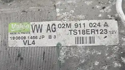 Peça sobressalente para automóvel em segunda mão MOTOR DE ARRANQUE por VOLKSWAGEN PASSAT B6 VARIANT (3C5)  Referências OEM IAM 02M911024A 1908091456JP TS18ER123