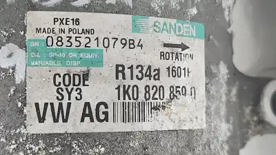 Second-hand car spare part air conditioning compressor for volkswagen passat b6 variant (3c5) 2.0 tdi 16v oem iam references 1k0820859  083521079b4