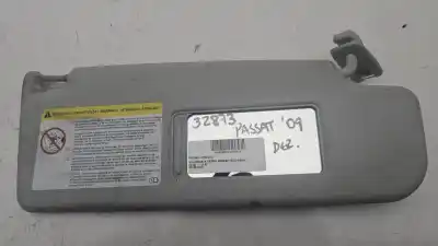 Second-hand car spare part right sunshade for volkswagen passat b6 variant (3c5) 2.0 tdi 16v oem iam references 3c0857552j  