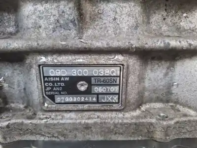 Peça sobressalente para automóvel em segunda mão caixa de velocidades por audi q7 (4l) 3.0 tdi referências oem iam 09d300038q