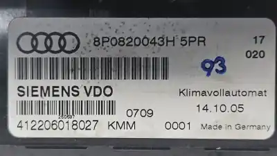 Автозапчастина б/у клімат-контроль для audi a3 (8p) 1.6 16v fsi посилання на oem iam 8p0820043h  