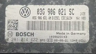 Peça sobressalente para automóvel em segunda mão Centralina De Motor Uce por SEAT LEON (1P1) Reference Referências OEM IAM 0281014422  03G906021SC