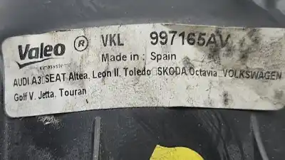 Pezzo di ricambio per auto di seconda mano motore di riscaldamento per audi a3 (8p) 1.6 16v fsi riferimenti oem iam 997165av  