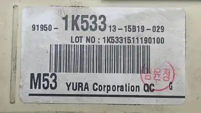 Peça sobressalente para automóvel em segunda mão caixa de fusíveis e relés por kia venga drive referências oem iam 919501k533  1315b19029