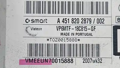 Tweedehands auto-onderdeel Audiosysteem / Radio-cd voor SMART COUPE Fortwo coupe (62kW) OEM IAM-referenties A4518202879  