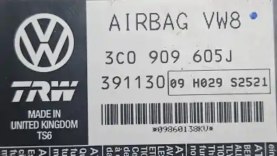 Автозапчастина б/у блок управління подушками безпеки для volkswagen passat b6 variant (3c5) 2.0 tdi 16v посилання на oem iam 3c0909605j  391130