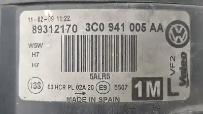 Автозапчастина б/у ліва фара для volkswagen passat b6 variant (3c5) 2.0 tdi 16v посилання на oem iam 3c0941005aa  