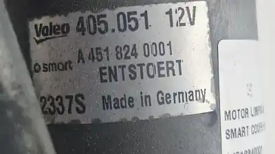 Tweedehands auto-onderdeel ruitenwissermotor voor voor smart coupe fortwo coupe (62kw) oem iam-referenties a4518240001  