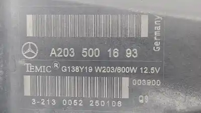 Second-hand car spare part RADIATOR COOLING FAN for MERCEDES-BENZ CLASE C (W203) BERLINA  OEM IAM references A2035001693  