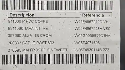 Second-hand car spare part right rear door trim for seat leon (5f1) 2.0 tdi oem iam references w05f4867228a