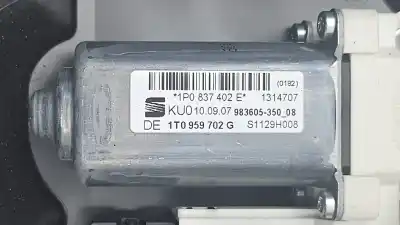 Peça sobressalente para automóvel em segunda mão Elevador De Vidros Dianteiro Direito por SEAT LEON (1P1) Sport Referências OEM IAM 1P0837402E  1T0959702G