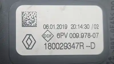 Second-hand car spare part accelerator pedal for renault captur i (j5_, h5_) 1.3 tce 130 (j5nj j5ne) oem iam references 6pv00997807  