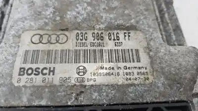 Автозапчастина б/у ебу контролер двигуна для audi a3 (8p1) 2.0 tdi 16v посилання на oem iam 03g906016ff  0281011905