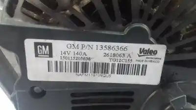 Second-hand car spare part ALTERNATOR for OPEL ASTRA J (P10)  OEM IAM references 13586366  