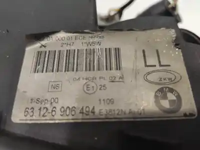 Second-hand car spare part right headlight for bmw 5 (e39) 520 d oem iam references 63126902760  