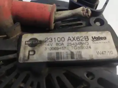 Peça sobressalente para automóvel em segunda mão alternador por nissan note (e11, ne11) 1.4 referências oem iam 23100ax62b  