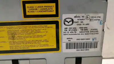 Second-hand car spare part audio system / radio cd for mazda 5 (cr19) 2.0 cd (cr19) oem iam references cc9366ar0
