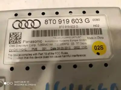 Second-hand car spare part multifunction display for audi a4 b8 (8k2) 2.0 tdi oem iam references 8t0919603g  