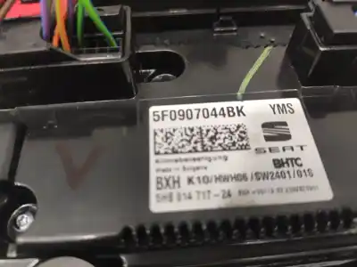 Peça sobressalente para automóvel em segunda mão COMANDO DE SOFAGEM (CHAUFFAGE / AR CONDICIONADO)  por SEAT LEON ST (5F8)  Referências OEM IAM 5F0907044BK  