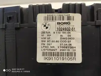 Peça sobressalente para automóvel em segunda mão quadrante por bmw 3 touring (e91) 318 i referências oem iam 62109283801  