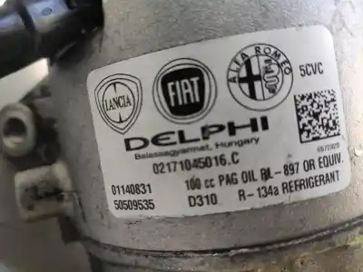 Second-hand car spare part air conditioning compressor for alfa romeo giulietta (940_) 2.0 jtdm (940.fxl1a) oem iam references 50509535  