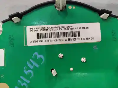 Peça sobressalente para automóvel em segunda mão quadrante por citroen c3 ii (sc_) 1.4 hdi 70 (sc8hzc sc8hr0 sc8hp4) referências oem iam 96668806xt  