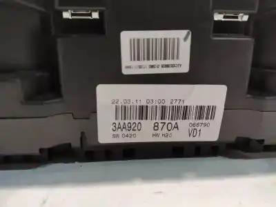 Автозапчастина б/у панель інструментів для volkswagen passat b6 (3c2) 2.0 tdi 16v 4motion посилання на oem iam 3aa920870a  