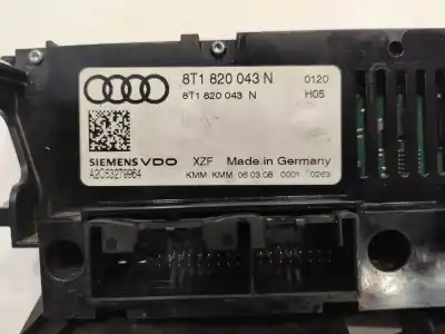Peça sobressalente para automóvel em segunda mão comando de sofagem (chauffage / ar condicionado)  por audi a4 b8 (8k2) 2.0 tdi referências oem iam 8t1820043n  