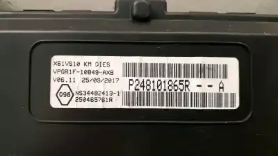 Second-hand car spare part dashboard for mercedes-benz citan furgoneta/monovolumen (w415) 108 cdi (415.601, 415.603) oem iam references a4159004902  