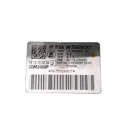 İkinci el araba yedek parçası çok fonksiyonlu kontrol için peugeot 508 i (8d_) 1.6 thp oem iam referansları 96759260xt  