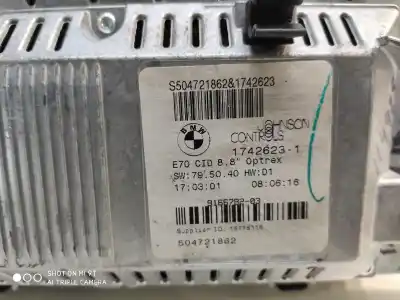 Second-hand car spare part multifunction display for bmw x5 (e70) 3.0 sd oem iam references 65509166784  
