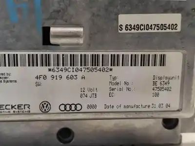 Pezzo di ricambio per auto di seconda mano DISPLAY MULTIFUNZIONE per AUDI A6 C6 (4F2)  Riferimenti OEM IAM 4F0919603A  