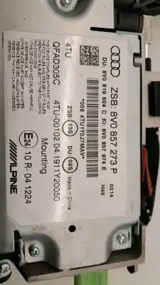 İkinci el araba yedek parçası GPS NAVIGASYON SISTEMI için AUDI A3 SPORTBACK (8VA, 8VF)  OEM IAM referansları 8V0919604C  