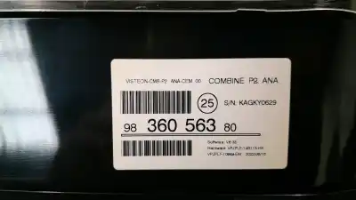 Автозапчастина б/у панель інструментів для peugeot 2008 ii (ud_, us_, uy_, uk_) 1.2 puretech 100 посилання на oem iam 9836056380  