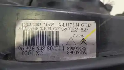 Автозапчастина б/у ліва фара для citroen c5 i (dc_) 2.0 16v (dcrfnc, dcrfnf) посилання на oem iam 6204x2  