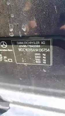 Автозапчастина б/у регулятор переднього правого скла для mercedes-benz clase m (w163) ml 320 (163.154) посилання на oem iam a1637201246  