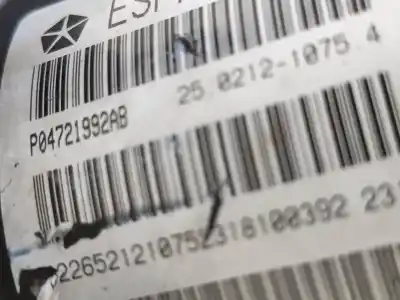 Peça sobressalente para automóvel em segunda mão abs por dodge journey sxt 170 cv / 125 kw referências oem iam p04721992ab  