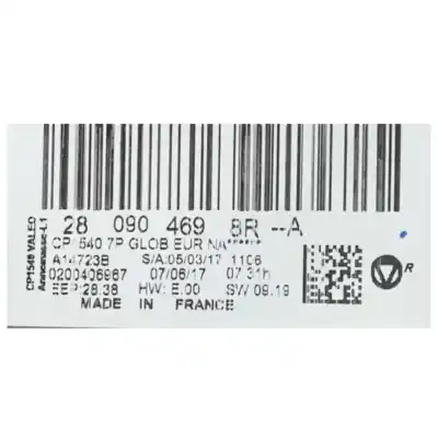 Автозапчасти б/у многофункциональный дисплей за renault megane iv fastback (b9a/m/n_) 1.2 tce 100 (b9ms) ссылки oem iam 280904698r  