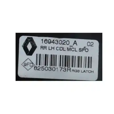 Автозапчасти б/у замок задней левой двери за renault megane iv fastback (b9a/m/n_) 1.2 tce 100 (b9ms) ссылки oem iam 825030173r  