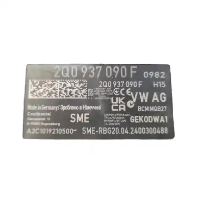 Автозапчастина б/у електронний модуль для seat ibiza v (kj1, kjg) 1.0 tsi посилання на oem iam 2q09037909f  