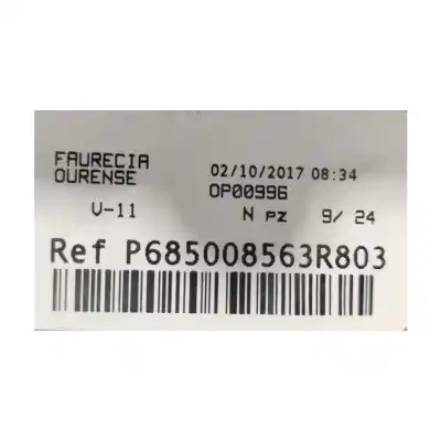 Автозапчастина б/у бардачок для renault megane iv fastback (b9a/m/n_) 1.5 dci 110 (b9a3) посилання на oem iam 685008563r  