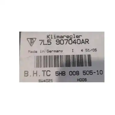 Second-hand car spare part climate control for porsche cayenne (typ 9pa) 3.2 v6 cat oem iam references 7l5907040ar  