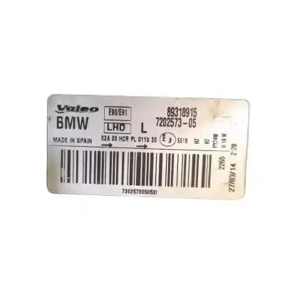 Peça sobressalente para automóvel em segunda mão farol / farolim esquerdo por bmw 3 (e90) 320 d referências oem iam 89318915  